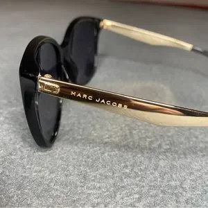 5003: Marc Jacobs FS339SL Tortoise Gold Sunglasses 58mm Marc Jacobs 58mm Oval Sunglasses - Gold Black | Editorialist main image 3